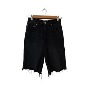 Agolde 90s Black Denim Shorts